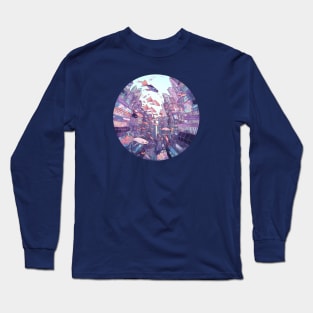 Underwater city in a bubble Long Sleeve T-Shirt